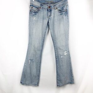 Y2K American Eagle Outfitters Artist Flare Jeans Light Wash